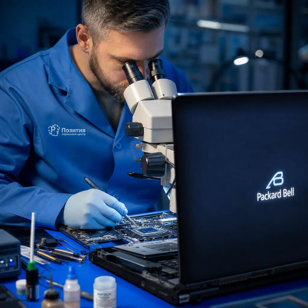Замена видеокарты ноутбука Packard Bell в Брянске