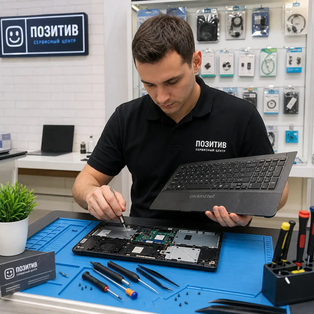 заменить клавиатуру на ноутбуке Packard Bell в Брянске