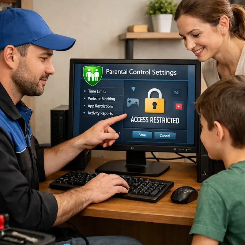 Родительский контроль на компьютере и ноутбуке в Брянске