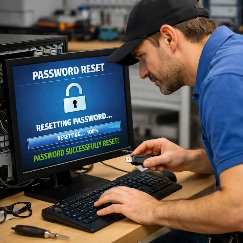 Сброс пароля от компьютера в Брянске