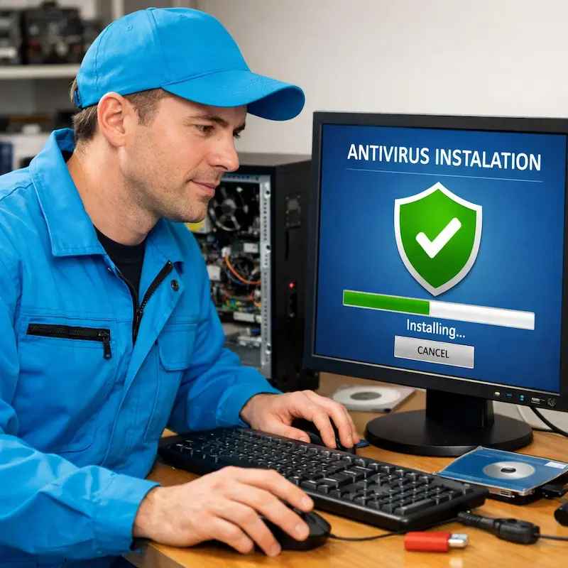 Установка антивируса на ноутбук в Брянске